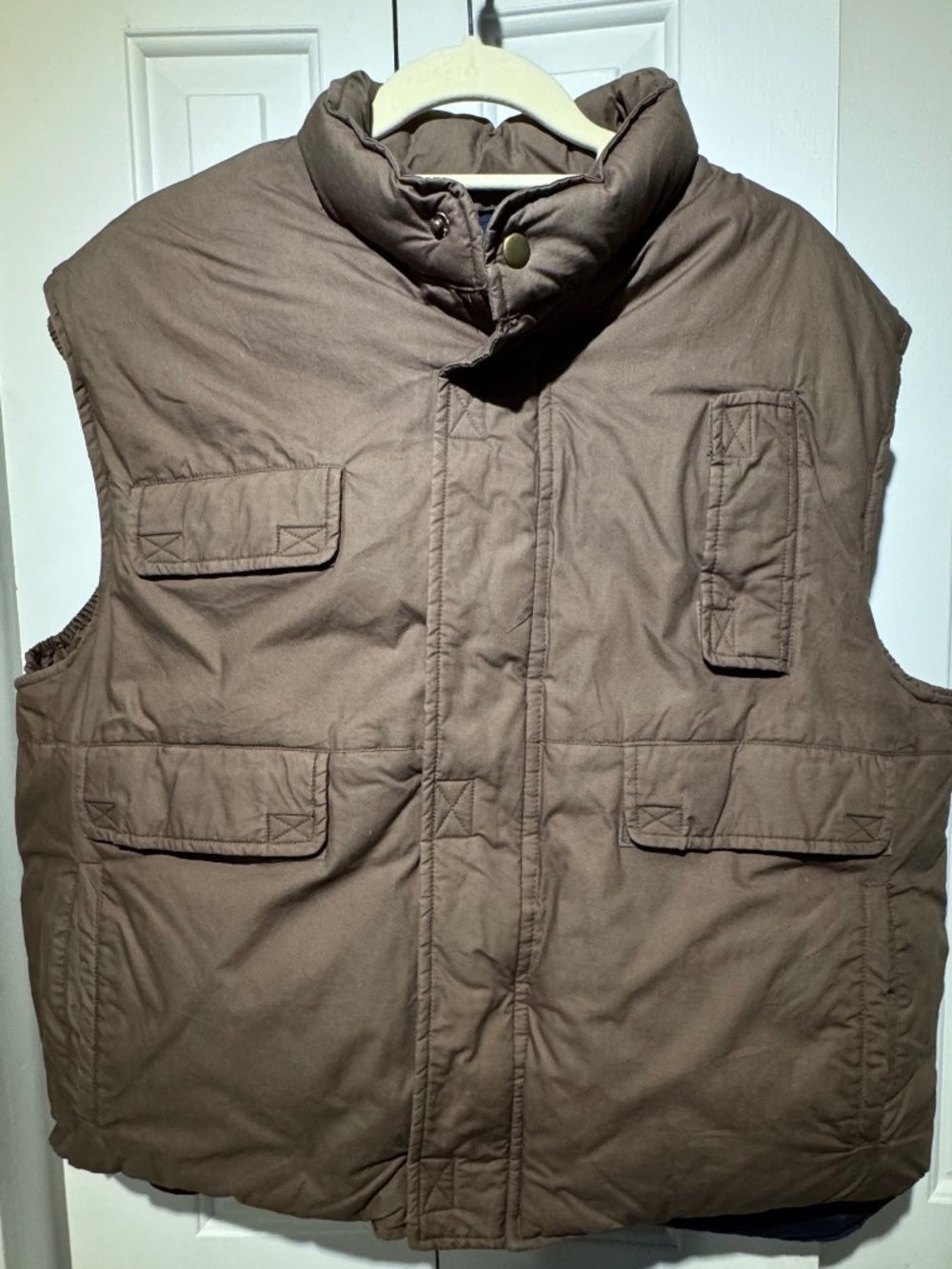 Down-filled Brooks Brothers Brown Vest